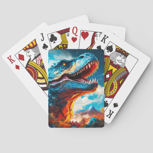 Ai Dinosaur Playing Cards (Back)