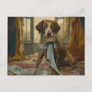 AI Dog Destroyed Postcard