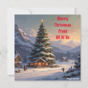 AI Downloadable Merry Christmas Holiday Card