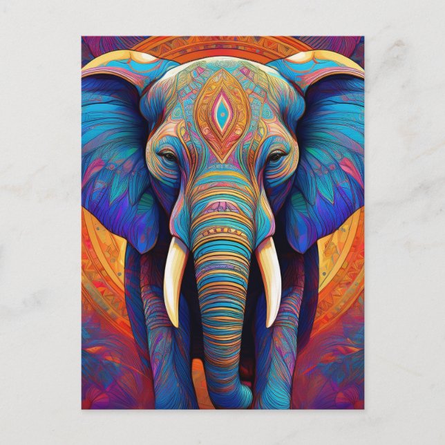 AI Elephant  Postcard (Front)