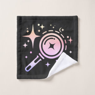 AI emblem Sparkle stars, beacon of the digital era Wash Cloth