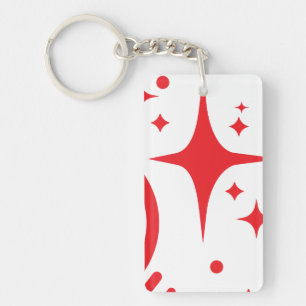 AI emblem Twinkle stars, beacon of the digital age Key Ring