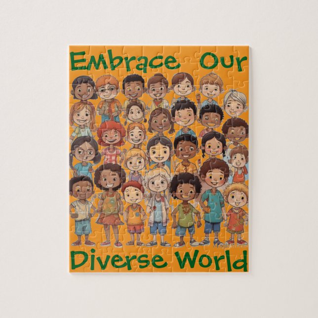 AI Embrace Our Diverse World Puzzle (Vertical)
