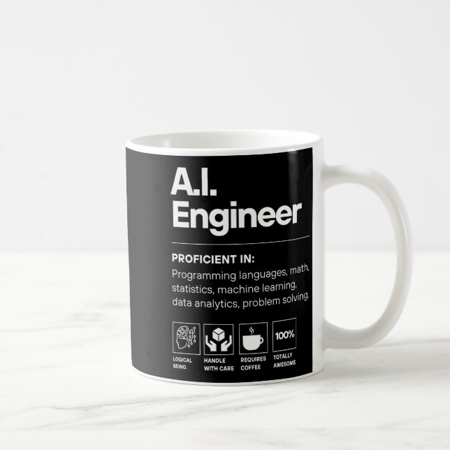 Ai Engineer Funny  Coffee Mug (Right)