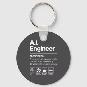 Ai Engineer Funny Key Ring