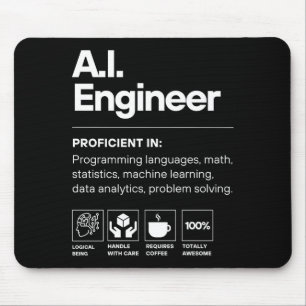 Ai Engineer Funny  Mouse Mat
