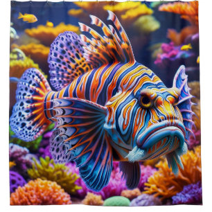 AI Fish Shower Curtain