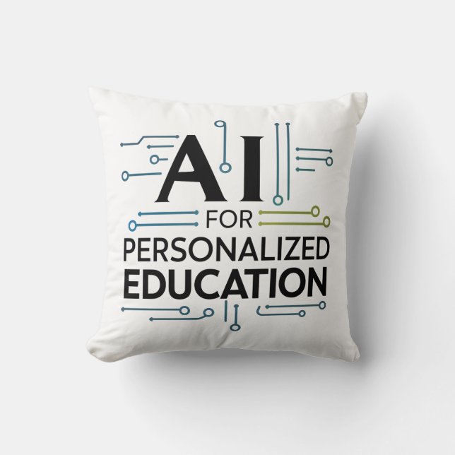 "AI for Personalised Education – Future Learning" Cushion (Front)