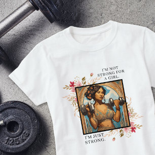 AI GEN Female Weight Lifter Inspirational T-Shirt