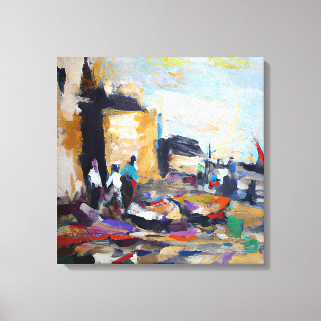 ai generated art  canvas print (Front)