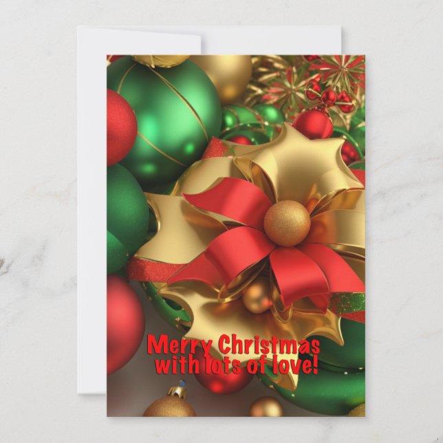 AI Generated Christmas Art Holiday Card (Front)
