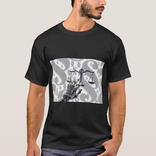 AI-Generated Cyborg Futuristic  T-Shirt (Front)