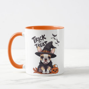 Ai Generated   French bulldog   Halloween Mug