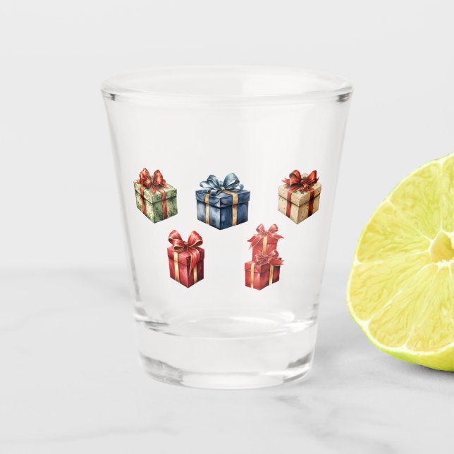 ai generated gifts christmas gifts shot glass (Front)