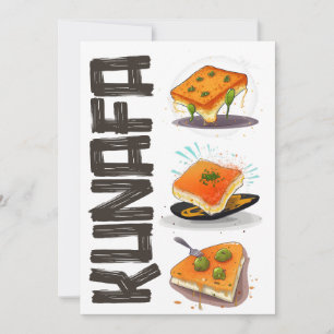 AI Generated Knafeh Kunafa Kunafeh- كنافة Invitation