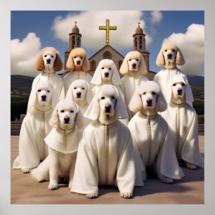 (ai generated) poodles are members  poster