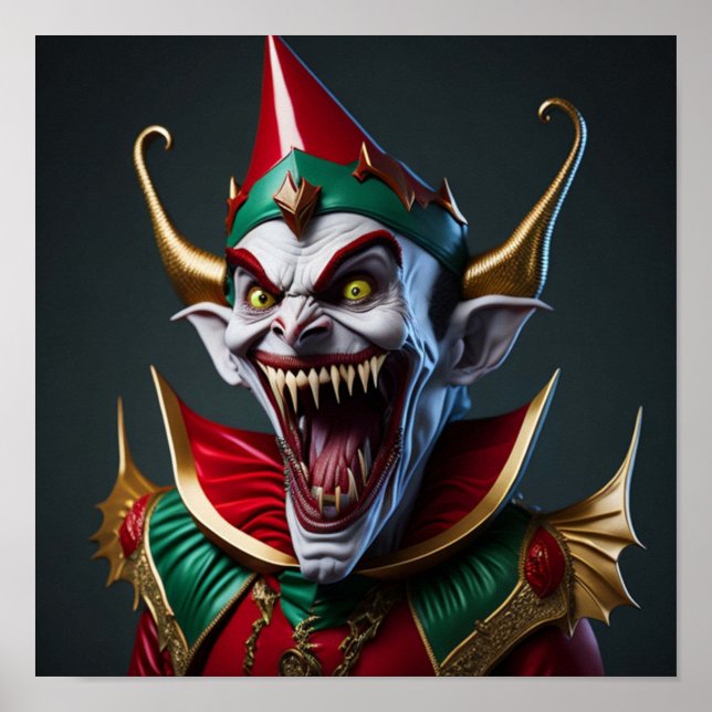 AI Generated Vampire Art Poster (Front)