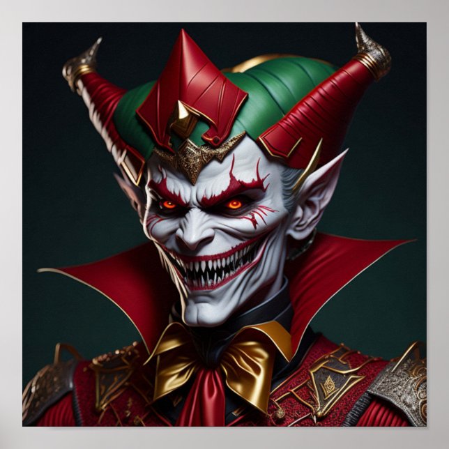 AI Generated Vampire Art Poster (Front)