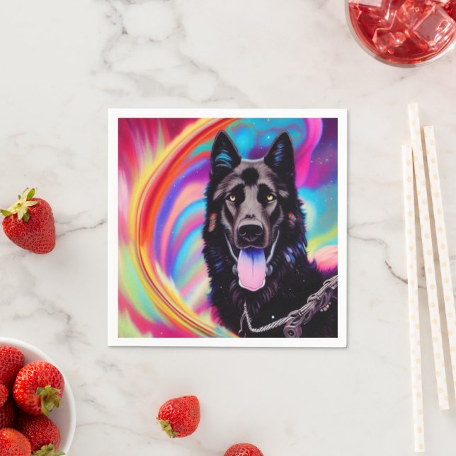 Ai German Shepherd Napkin (Insitu)