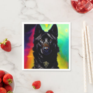 Ai German Shepherd Napkin