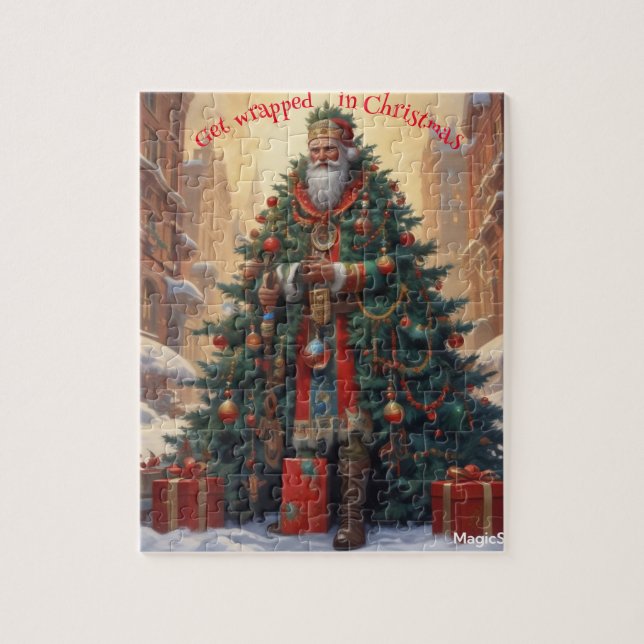 AI Get Wrapped in Christmas Puzzle (Vertical)