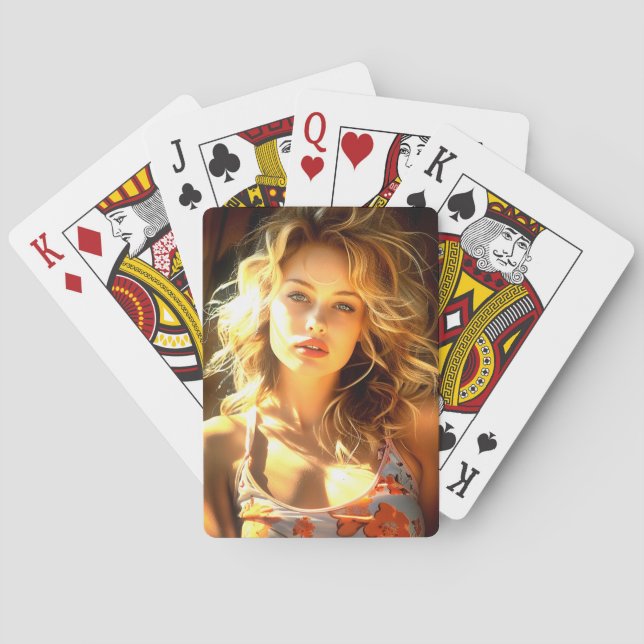 Ai Girl Playing Cards (Back)