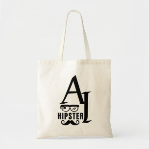 AI Hipster with Wearable Glasses and Moustache Tote Bag