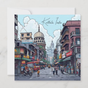 Ai Illustration of Kolkata, India