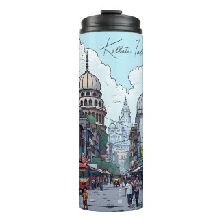 Ai Illustration of Kolkata, India Thermal Tumbler