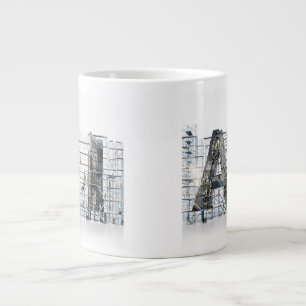 AI Industrial Letterform Architecture Art  Large Coffee Mug