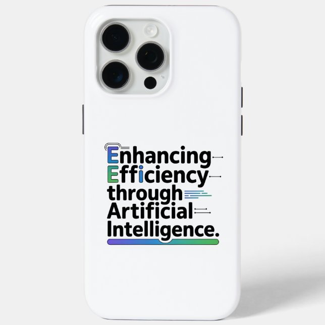 "AI Inspiration iPhone Case | Efficiency-Driven (Back)