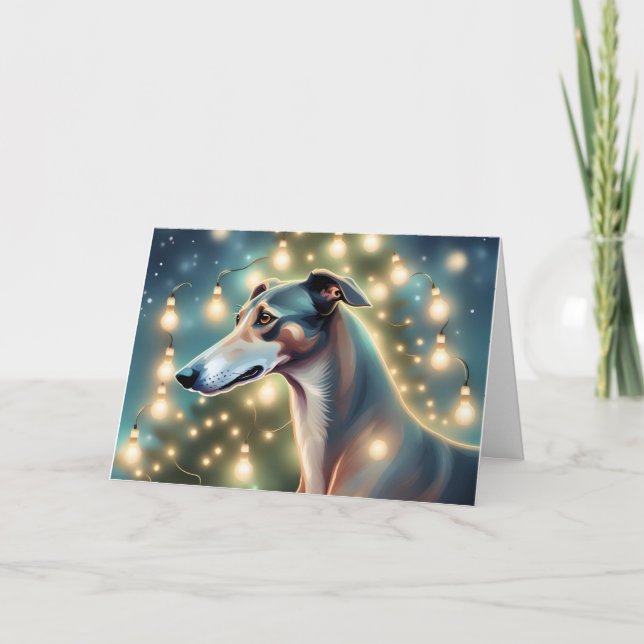AI Irs a Greyhound Christmas Card (Front)