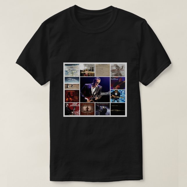Ai joe bonamassa Quilt Blan  T-Shirt (Design Front)