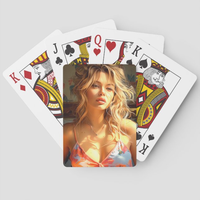 Ai Lady Playing Cards (Back)