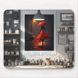AI lies well! Mouse Mat