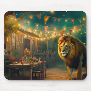 AI Lion Mouse Mat