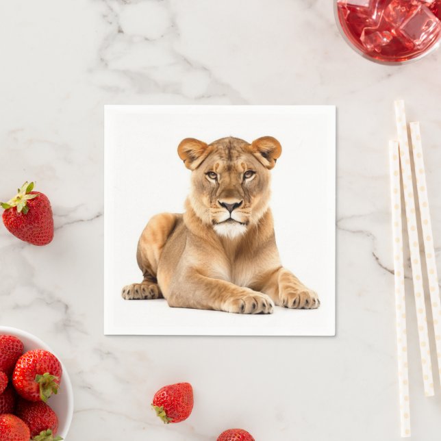 Ai Lioness Napkin (Insitu)