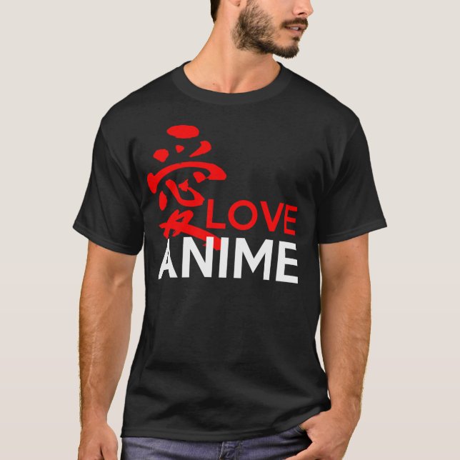 Ai Love Anime T-Shirt (Front)