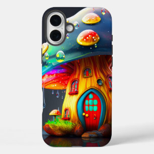 AI Mushroom House iPhone 16 Plus Case