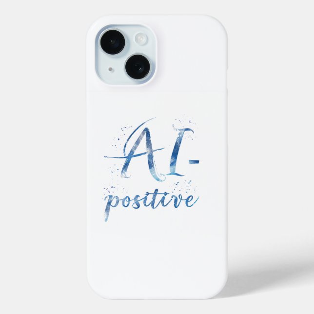 AI-Positive Text Art Case-Mate iPhone Case (Back)