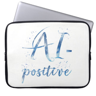 AI-Positive Text Art Laptop Sleeve