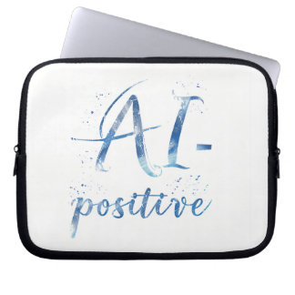 AI-Positive Text Art Laptop Sleeve