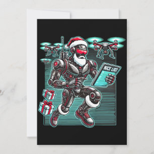 AI Powered Santa Robot with Drones and Christmas L Invitation