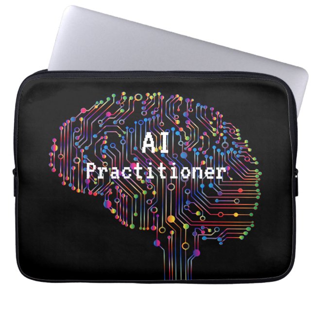 AI Practitioner of Artificial Intelligence Tech  Laptop Sleeve (Front)