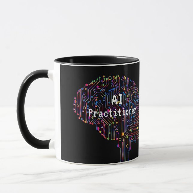 AI Practitioner of Artificial Intelligence Tech  Mug (Left)