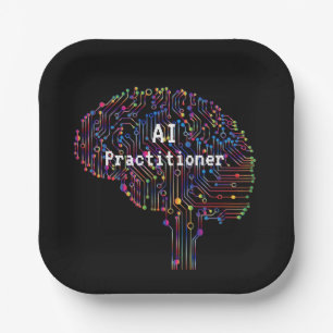 AI Practitioner of Artificial Intelligence Tech  Paper Plate