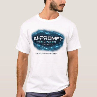 AI-Prompt Engineer Est. 2023 Funny Tech Job Humor  T-Shirt