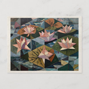 AI Remix Artwork Cubism Waterscape Postcard