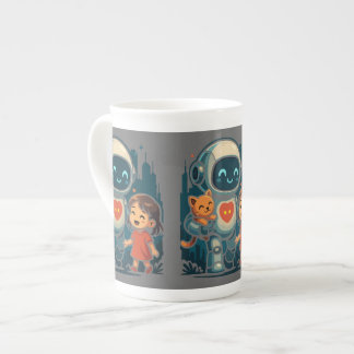 AI & Robot Characters – Futuristic Design Collecti Bone China Mug