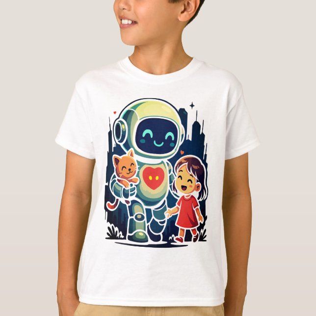 AI & Robot Characters – Futuristic Design Collecti T-Shirt (Front)